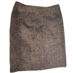 Michael Kors Brown Tweed Pencil Skirt Women's Classic Office Career SZ 10‎ Lined